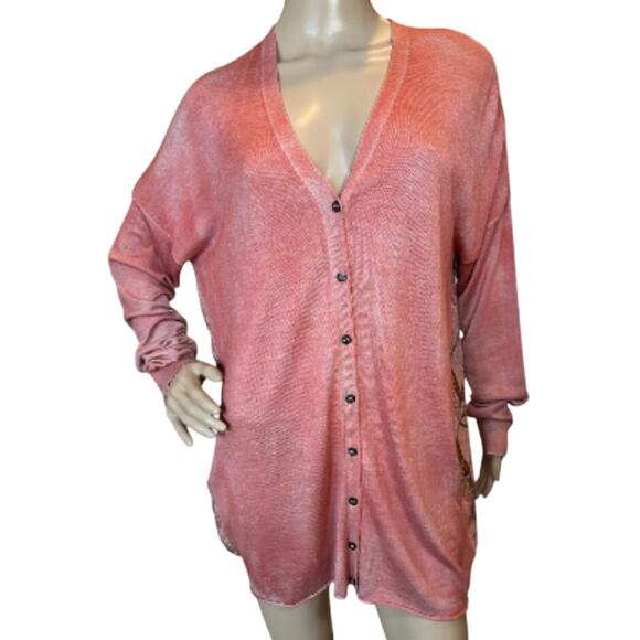 Vintage Designer Italy Silk Cashmere Cardigan Sweater Art-to-Wear Equestrian - Picture 3 of 16